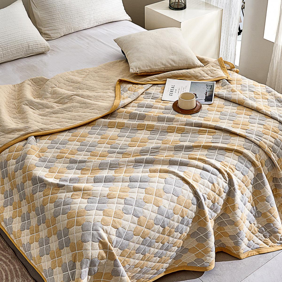 Asher Cotton Knitted Summer Blanket