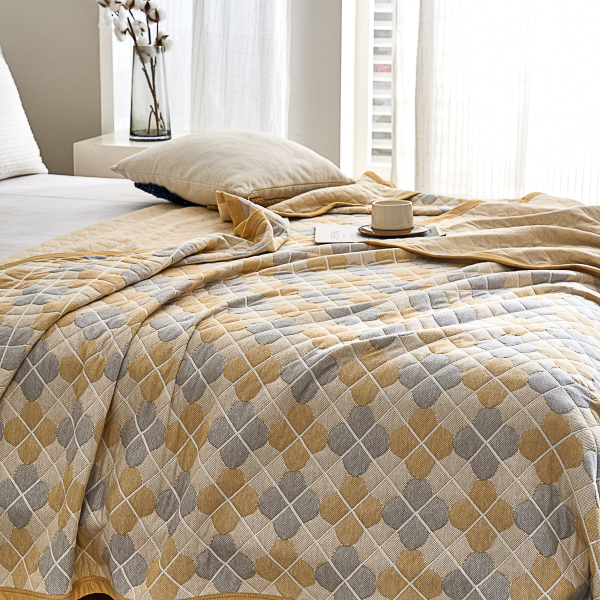 Asher Cotton Knitted Summer Blanket
