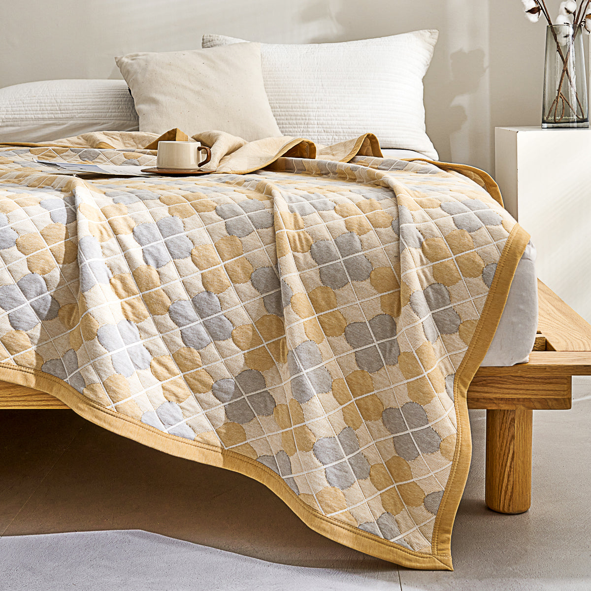 Asher Cotton Knitted Summer Blanket