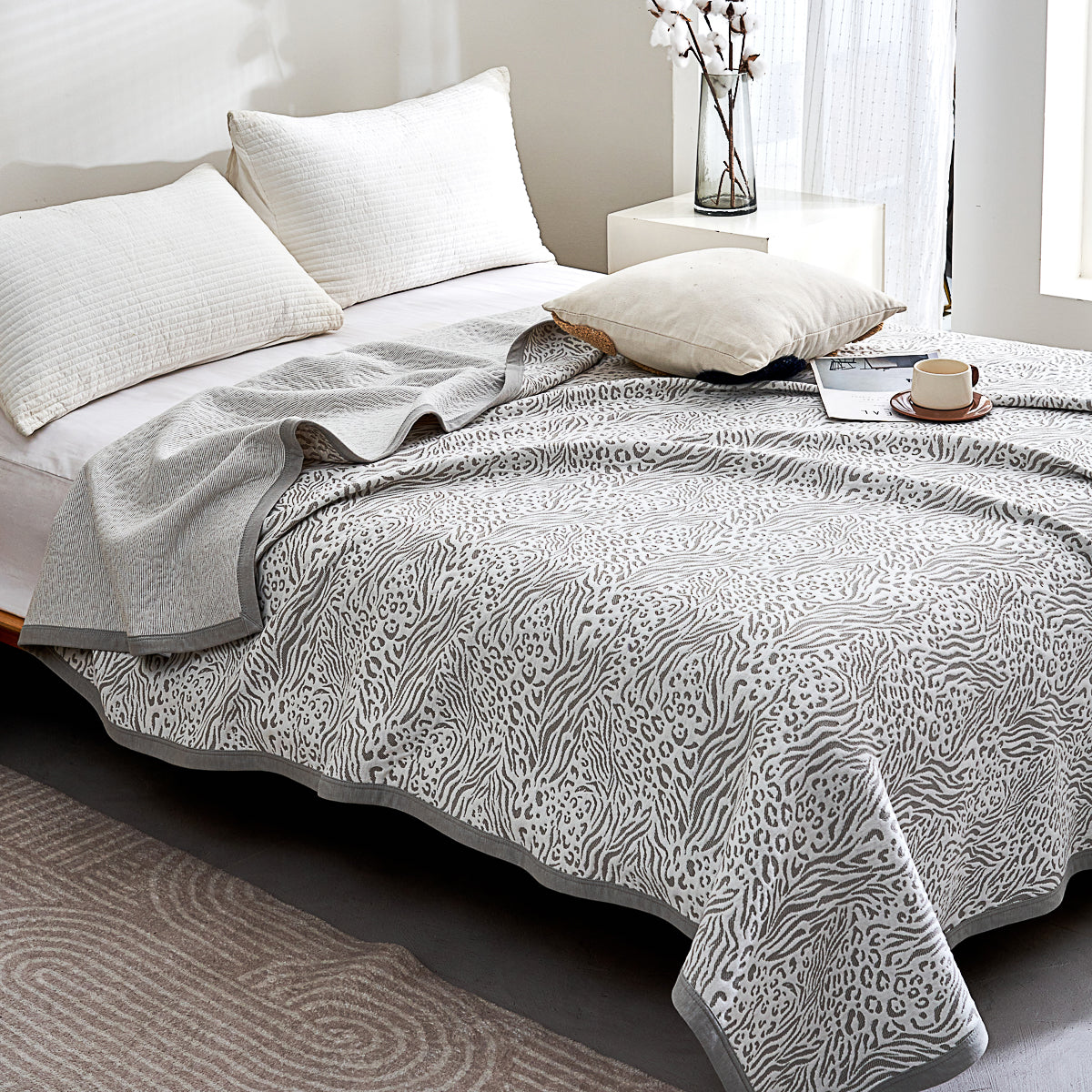 Cruise Cotton Knitted Summer Blanket