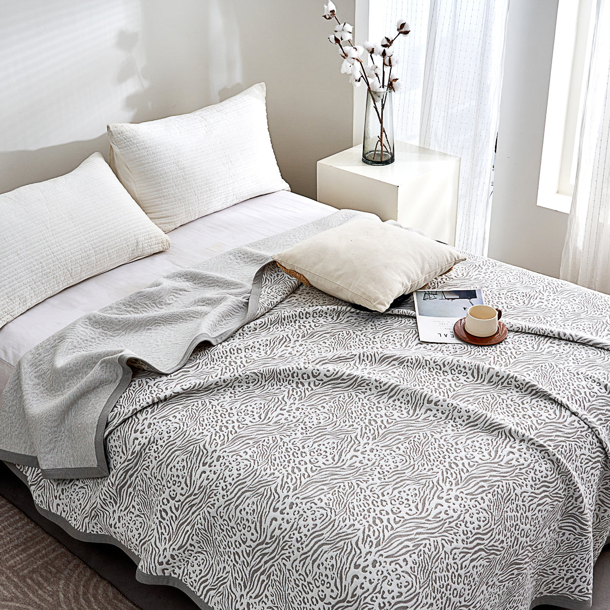 Cruise Cotton Knitted Summer Blanket