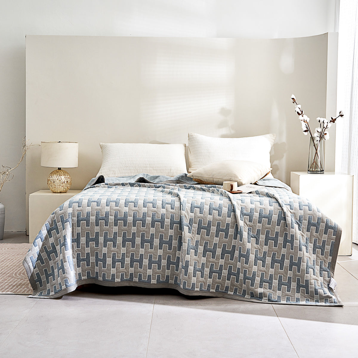 Vega Cotton Knitted Summer Blanket