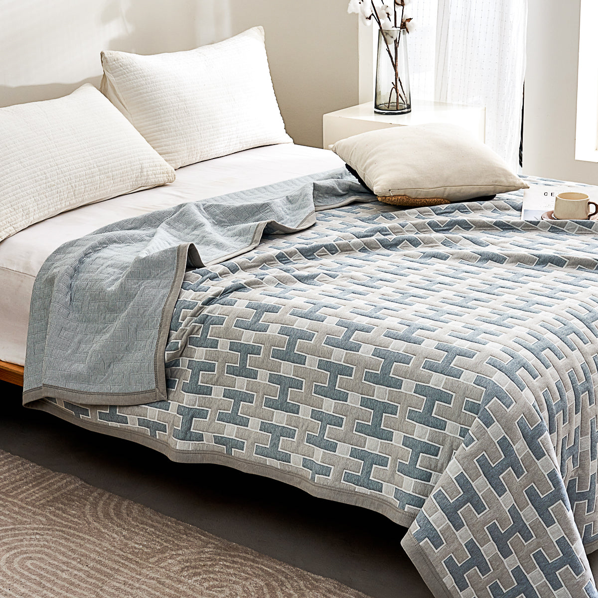 Vega Cotton Knitted Summer Blanket
