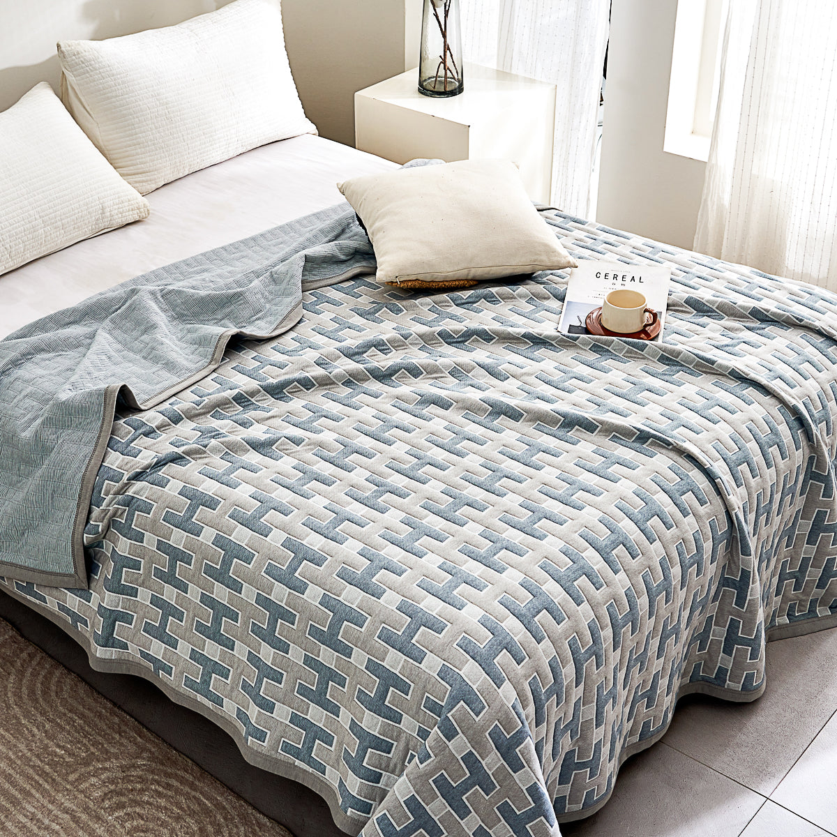 Vega Cotton Knitted Summer Blanket