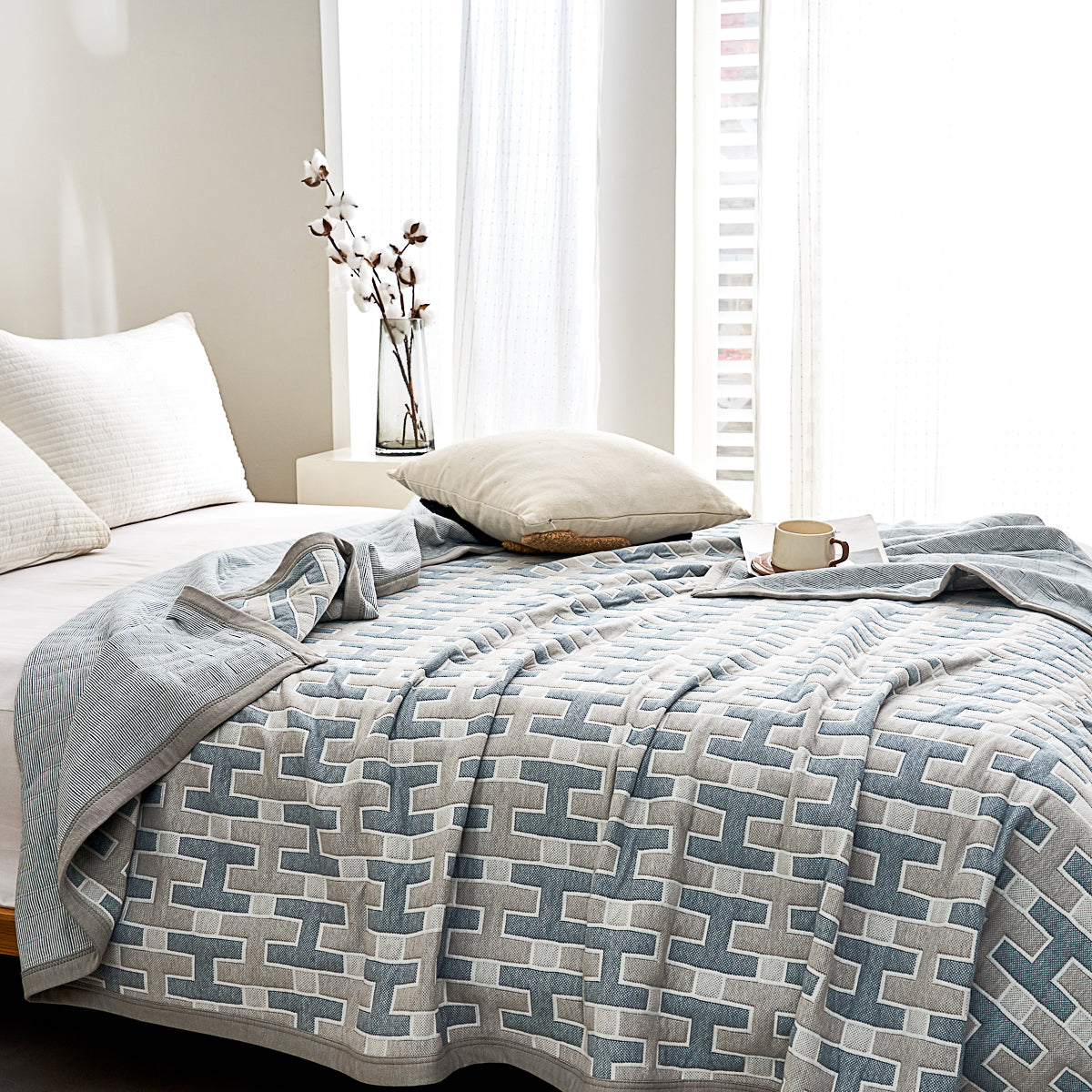 Vega Cotton Knitted Summer Blanket