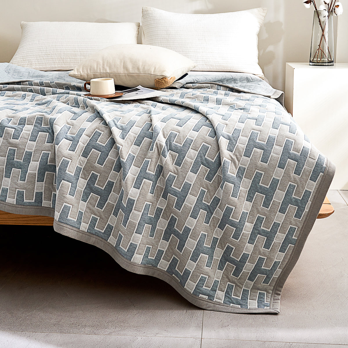 Vega Cotton Knitted Summer Blanket