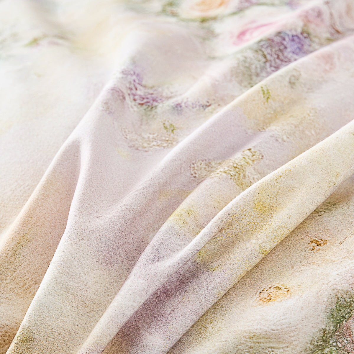 Monet's Garden Floral Brushed Cotton Fitted Sheet Set