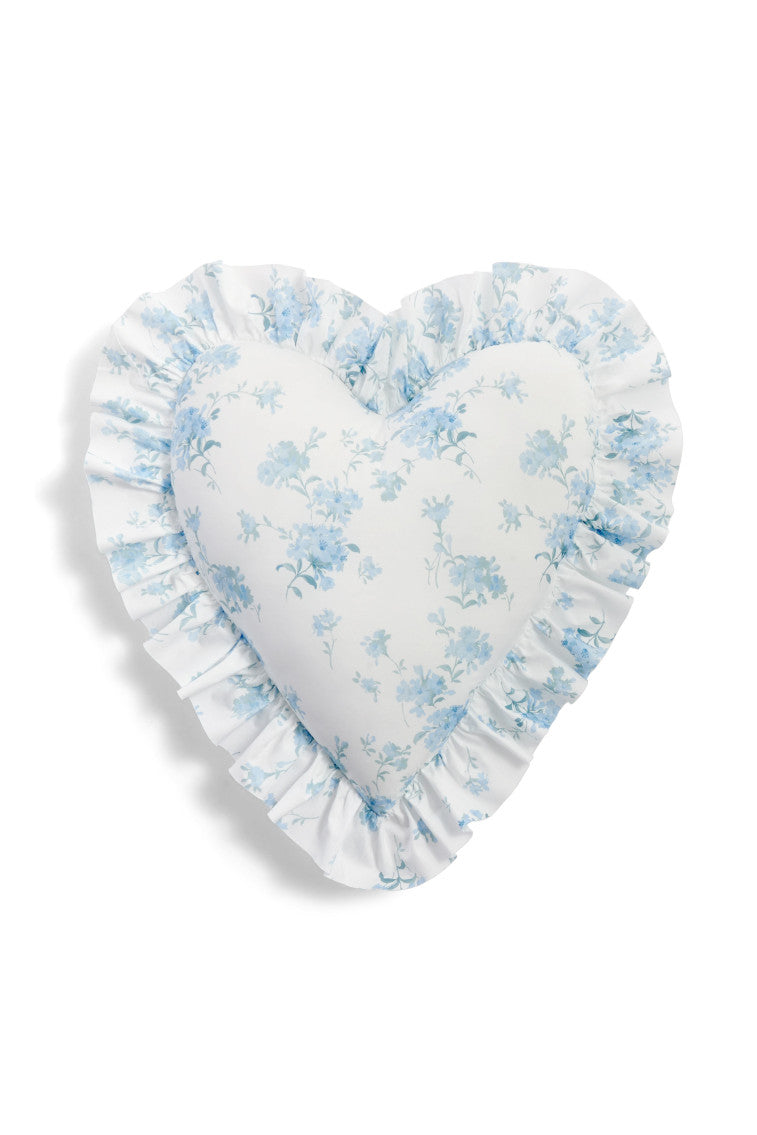 Heart Shape Ruffle Pillow- MOONLIGHT SHADOW