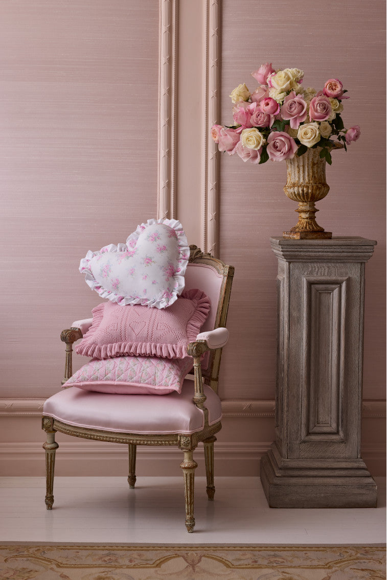Pointelle Knit Throw Pillow