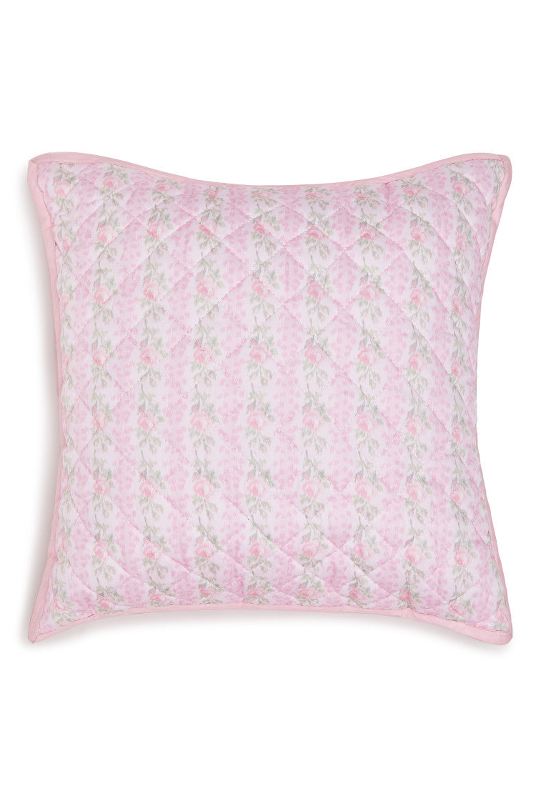 Floral Quilted Pillow