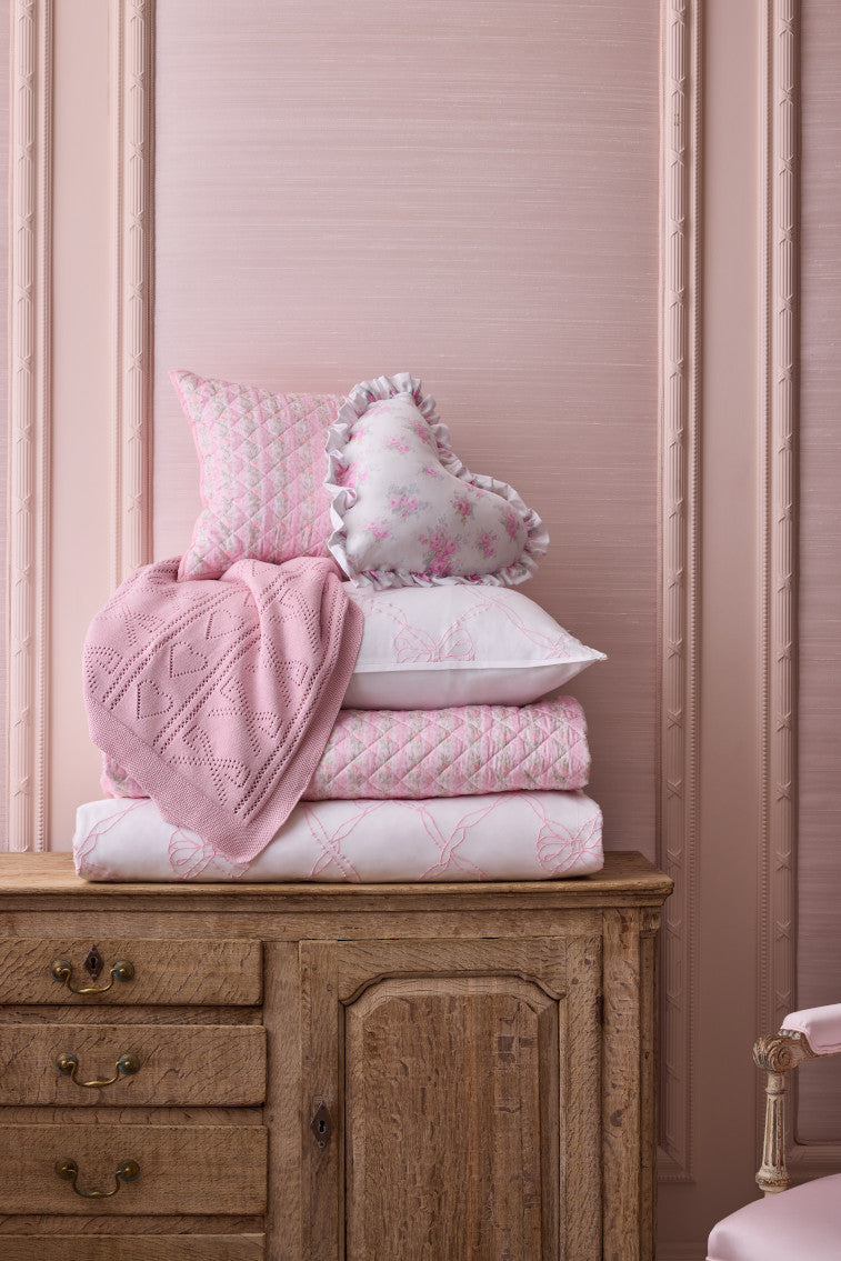 Floral Quilted Pillow