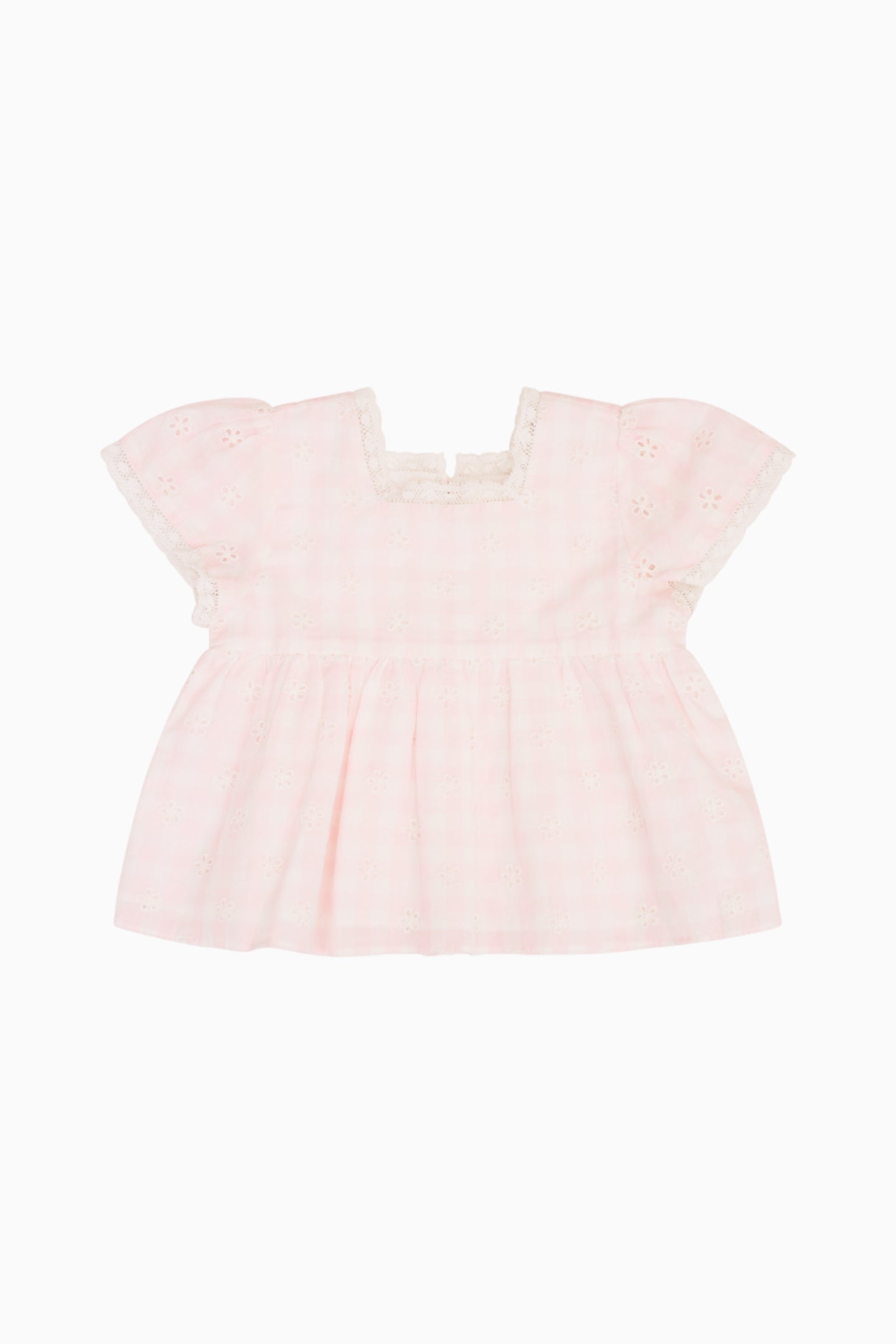 Baby Remallia Cotton Gingham Top