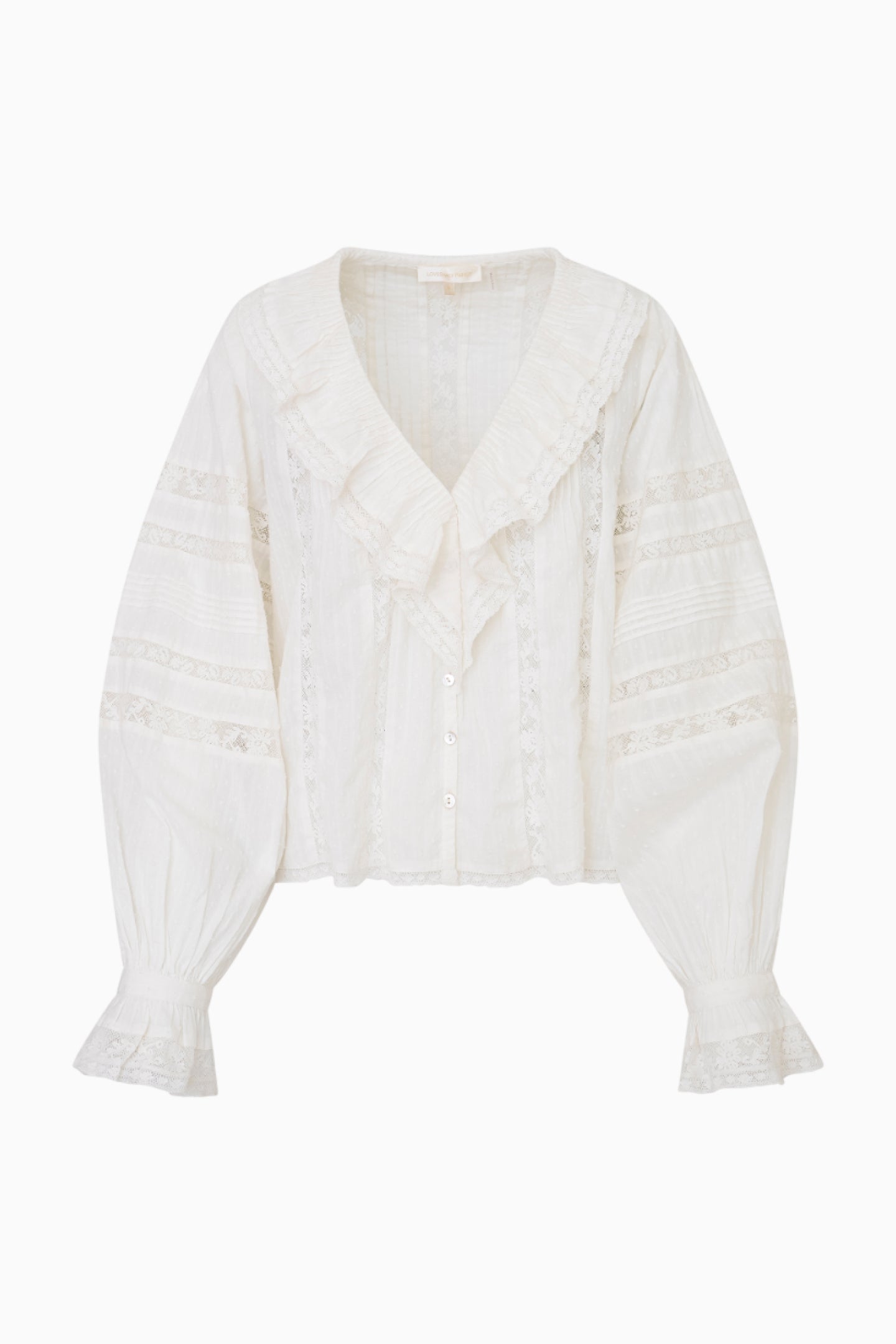 Rosabelle Cotton Ruffle Blouse