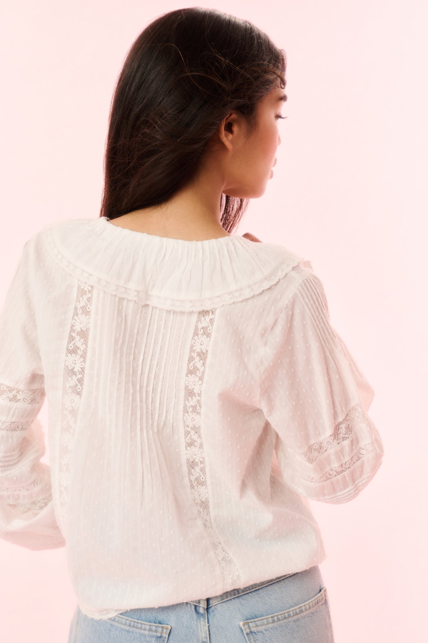 Rosabelle Cotton Ruffle Blouse