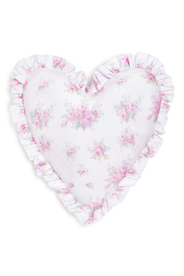 Ruffle Heart Pillow