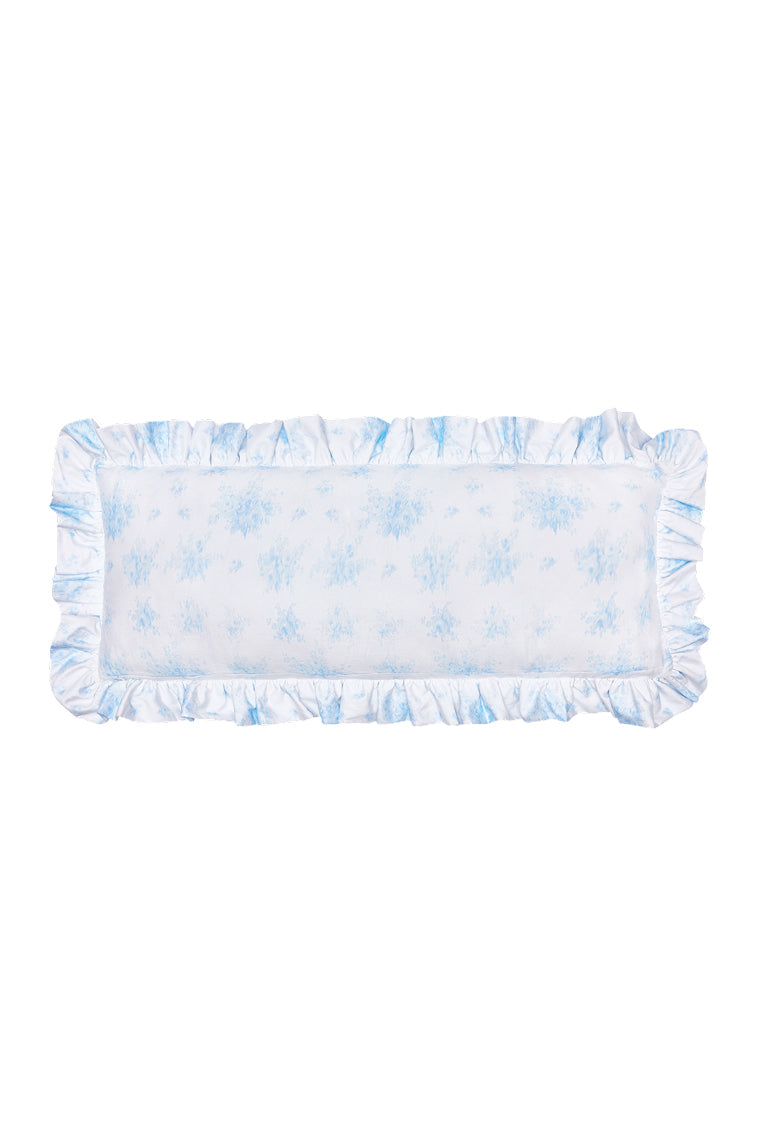 Ruffled Lumbar Pillow - BLUEBELL