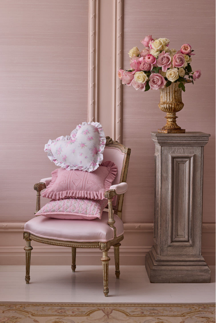 Ruffle Heart Pillow
